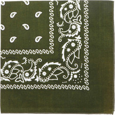 22 Inch Cotton Paisley Bandana