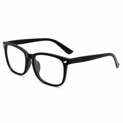 EYLRIM Square Frame Clear Lens Glasses Non Medium, A2 Matte Black 