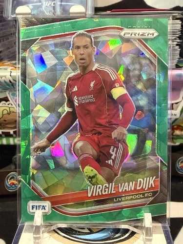 2025-26 Panini Prizm Fifa #1023 Virgil Van Dijk Mosaic Green Ice TZ