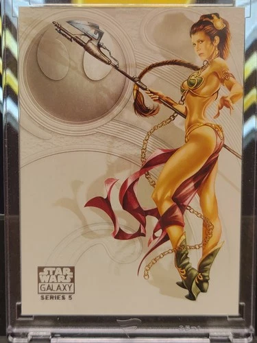 2010 Topps Star Wars Galaxy Series 5 #73 Leia and Han