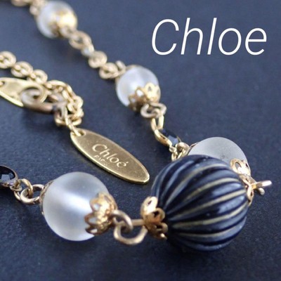 Chloe Women necklace Chlo Vintage Choker Lagerfeld Limited Edition VHTF Rare Pop