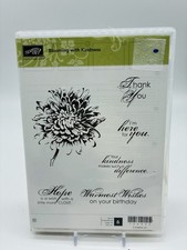 Stampin Up Blooming with Kindness Cling Rubber Stamp Kit Unused not mounted
