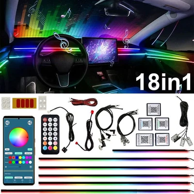 MARKENLOS Auto Symphony RGB LED Ambientebeleuchtung Innenraumbeleuchtung mit App Control