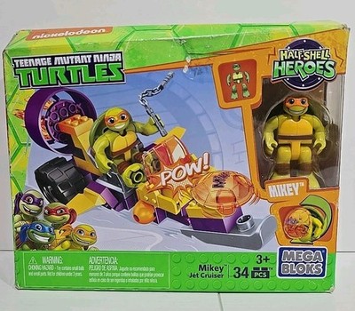 Mega Bloks TMNT Half-Shell Heroes Mikey Jet Cruiser New Sealed