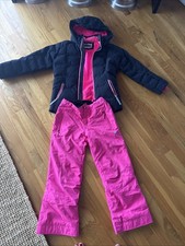 Obermeyer Jessi Ski Snow Pants  Jacket Kids Teen M 10/12 Girls, Feel The Beet