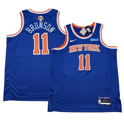 (MEN) Jalen #11 Brunson Knick 2026 Finals Patch Swingman Stitched  Jersey VNYN13