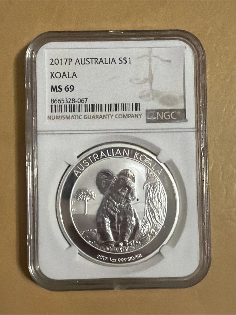 Australian Koala MS 69 Graded 1 oz Precious Metal Content per Unit