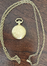 Arnex Pocket Watch Mechanical 17 Jewels Incabloc France on JTC Necklace Chain