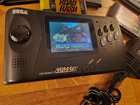 Sega Genesis Nomad Console With Games & AC Cord! Tested & Working!