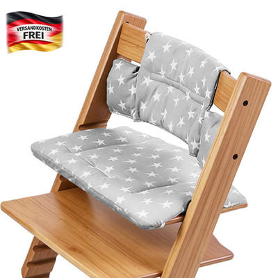 Sitzkissen Set für Hochstühle aus Baumwolle abnehmbar, atmungsaktiv und hautfreu