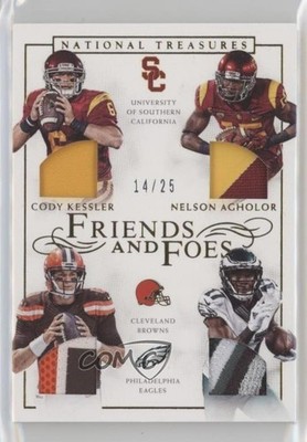 2016 National Treasures Prime 14/25 Cody Kessler Nelson Agholor Rookie RC 0c3