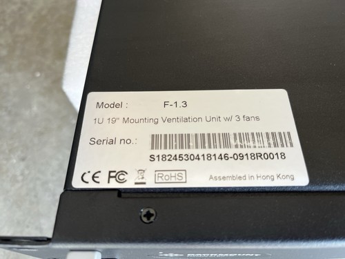 Plateau ventilateur Rackmount Solutions F-1.3S 1u 3 ventilateurs 324 CFM - Photo 5/11