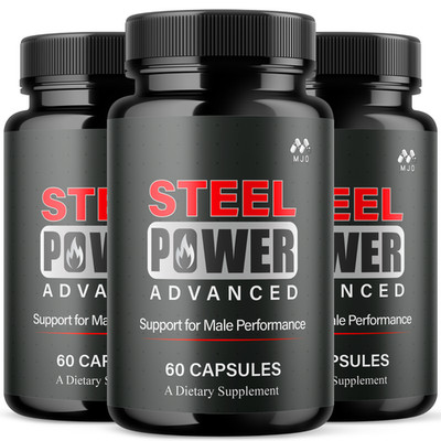 (3 Pack) Steel Power Advanced Male Health Support Supplement SteelPower 180 Caps