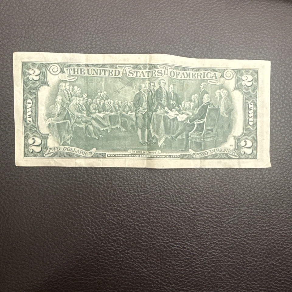 1976 $2 Dollar Bill Misalignment Error. VERY RARE Series I - Image 2 of 2
