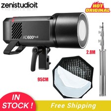 Godox AD600Pro II 2.4G TTL HSS Outdoor Flash Light 95cm Grid Softbox Stand Kit