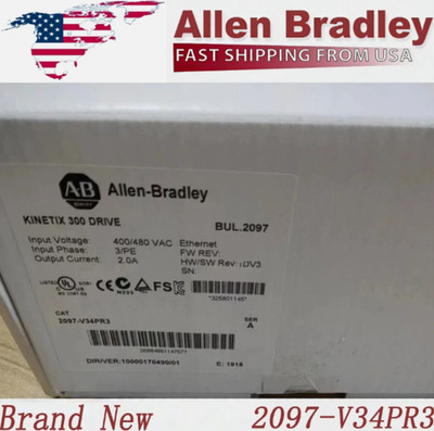 Brand New AB 2097-V34PR3 /A Kinetix 300 DRIVE EtherNet/IP 2097V34PR3