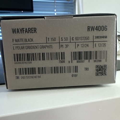 Ray ban Meta Wayfarer Rw4006 Matte Black, New Opened - Picture 4 of 4