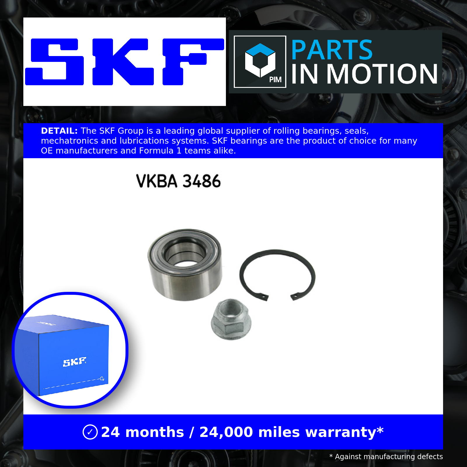 Rear SKF-OE VKBA 3486 Wheel Bearing Kit for MERCEDES-BENZ - Image 15
