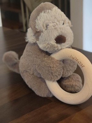 Jellycat Bashful Shooshu Monkey Soother Affe Rassel Beißring