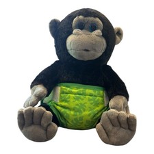 Melissa  Doug Baby Gorilla Ape Monkey Plush In Diaper 10" Stuffed Animal