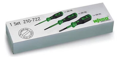 WAGO 210-722 Betätigungswerkzeug-Set, Schraubendreher, 3-Telig, Klingen: 2,5 x 0