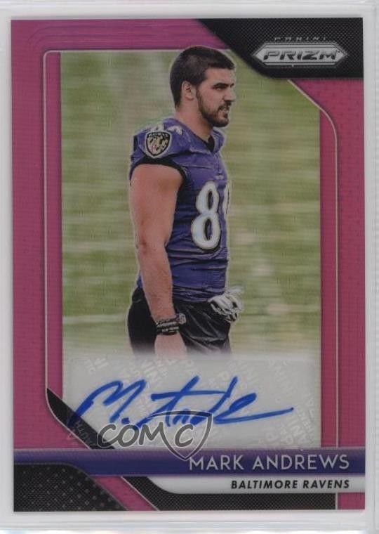 2018 Panini Prizm Rookie Auto Pink Prizm Mark Andrews #RA-MAN Auto RC 03hd