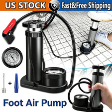 Bike Pump Mini Portable Motor Bicycle Foot Pump Pressure Gauge Tire Air Pump lot