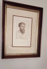 N Poines Knight Engraving Print Framed His Majesty's Collection