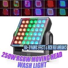 Club Stage Effect Light 360W RGBW Moving Head Strobe Sound DMX512 Wash Light