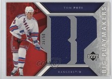 2005-06 Upper Deck Big Playmakers Jersey 36/50 Tom Poti #B-TP e9p