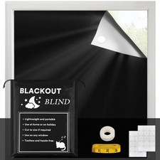 Portable Blackout Curtains for Bedroom 120" x 67", 100 Blackout Blind Curtain