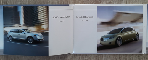 Lincoln North American Motor Show Press Kit Brochure 2009 - MKT C Concept - Picture 4 of 10