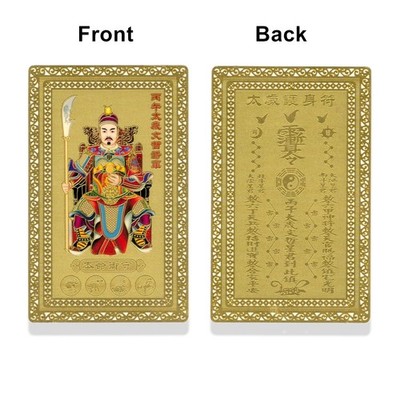 Gold Tai Sui Amulet Card 2026 Feng Shui Zodiac Protection Charm