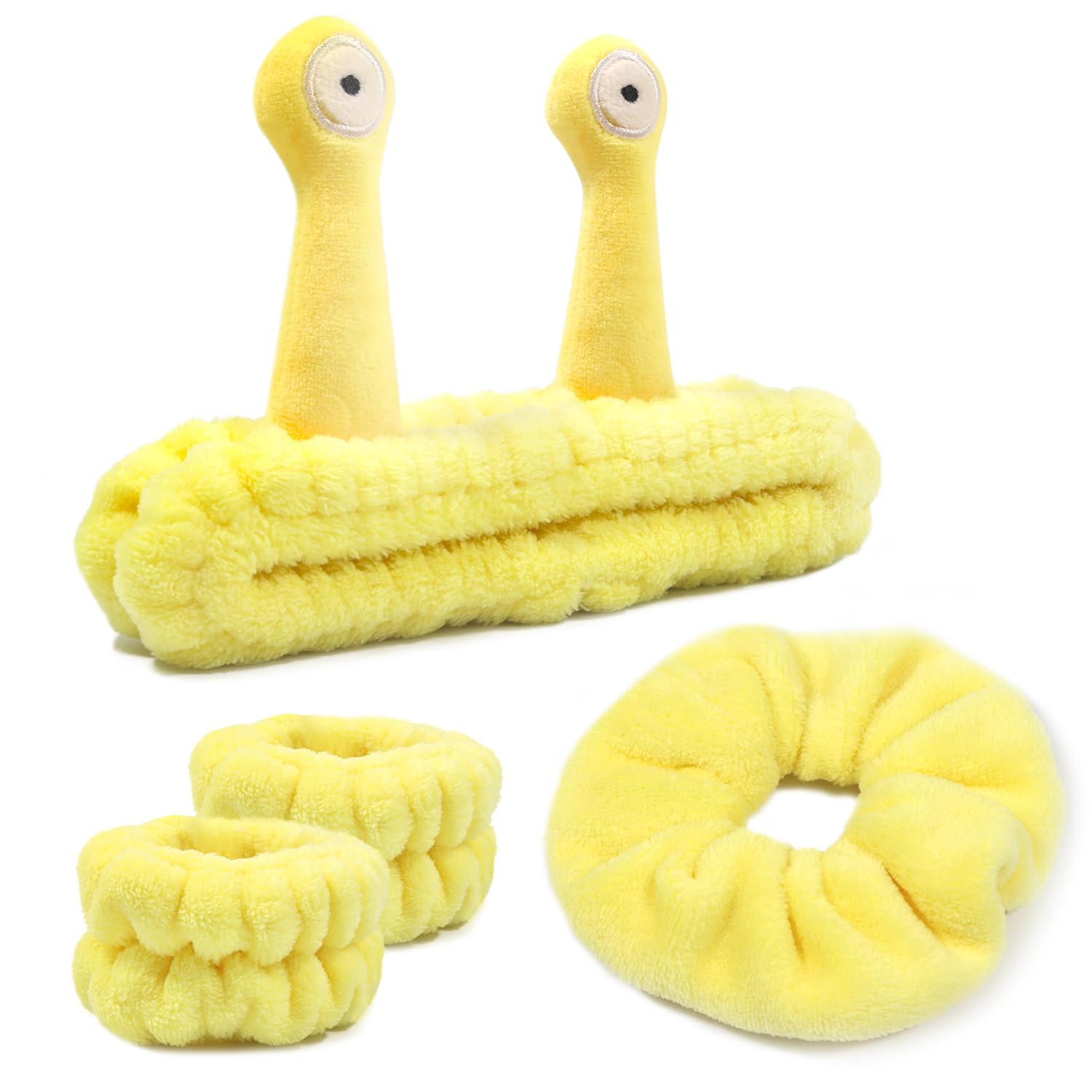 Face Wash Headband, Skincare Wrist Bands for Washing Face Set Spa Hair Bands Com