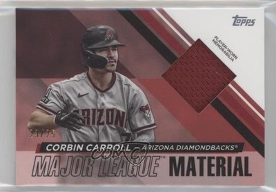 2024 Topps Series 1 Major League Material Red 23/25 Corbin Carroll #MLM-CCA 0w3o