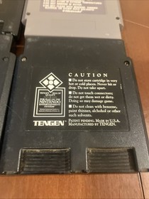 Lot Of 5 Tengen NES Games: Gauntlet Pacman Rbi Baseball Rolling Thunder Super