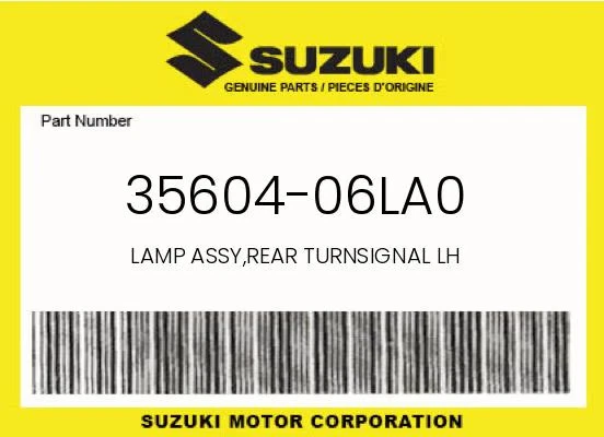 LAMP ASSY,REAR TURNSIGNAL LH