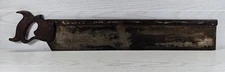 VTG Henry Disston & Sons Brass Back Tenon Saw USA Wood Handle Carpentry Tool
