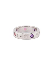 Bulgari 18K 0.15 Ct. Tw. Diamond  Amethyst Ring Women's 55