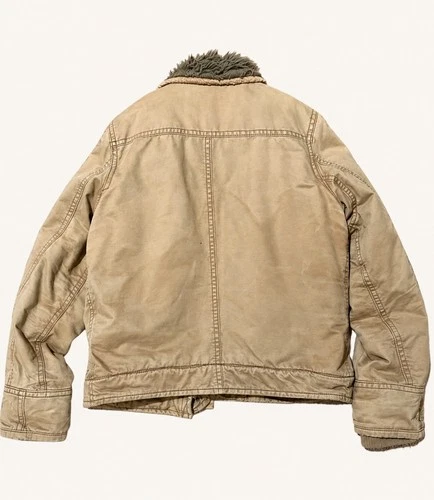 Abercrombie & Fitch Adirondack Jacket – Men’s Large -Faux Fur Lining image 5