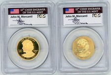 2013-W $10 GOLD SPOUSE IDA MCKINLEY PCGS PR70 PF70 MS70 2-Coins F.S. MERCANTI