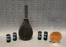 TENNIS RACKET WITH CANS OF BALLS FOR MINIATURE DOLLHOUSE