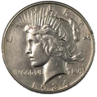 1934-D Denver Peace Silver Dollar $1 Extremely Fine XF Cleaned