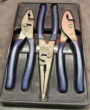 Snap-on PL347ACFEP 3pc dark purple 8” Slip Joint Pliers Set [Unused]