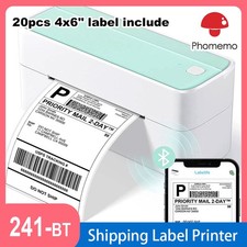Phomemo 4x6 Thermal Label Printer Bluetooth/USB office supply RoyalMail DPD lot