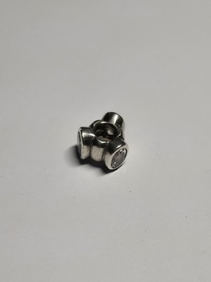 Pandora 925 ALE Clear Oval Lights Charm CZ Sterling Silver Bead 790311CZ Retired