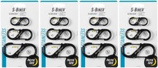 Nite Ize 3-Pack S-Biner SlideLock S.S. Carabiners 2 3 4 - Black 4-Pack 