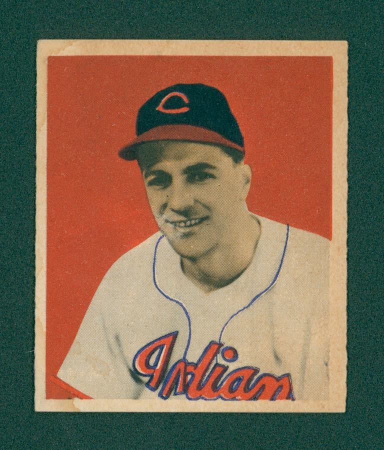 1949 Bowman Baseball Card - #11 Lou Boudreau RC, EX/EX+