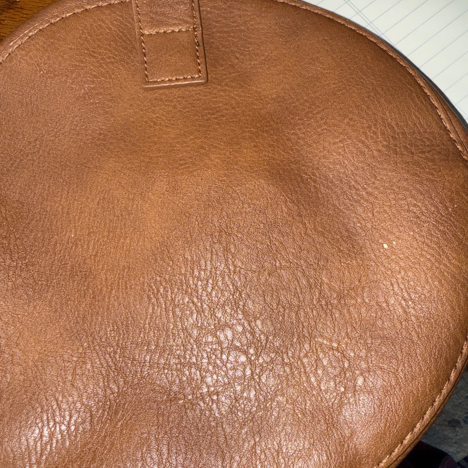 Universal Threads Round Brown Leather Crossbody B… - image 5