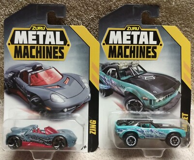 ZURU Metal Machines ~ ZING (Grey) and CADET Cars ~ 1/64 Scale ~ NEW